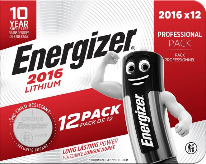 BildeBatteri Energizer Lithium Cr2016 (12 stk)