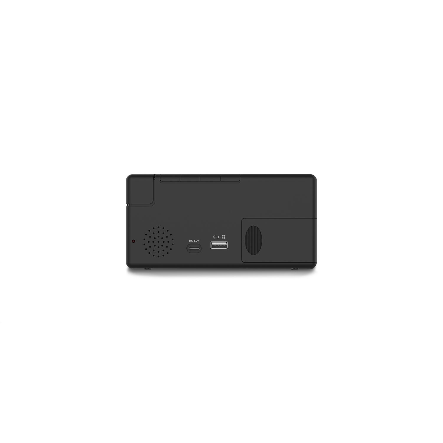 HAMA Digital Alarm Clock Ibiza Multi Colour Display Black