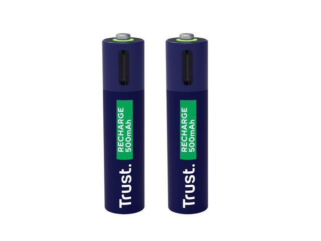 Batteri Trust Usb-C Oppladbare Aaa (2 stk)