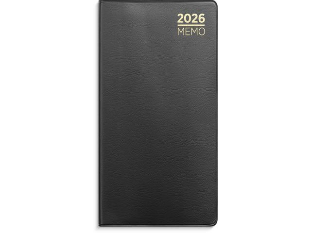 BildeLommekalender Grieg Memo 2026 Plast Sort