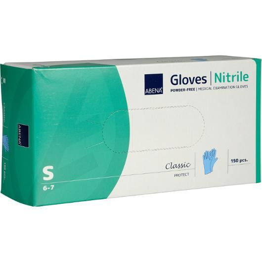Hanske Abena C.p Nitril U/P S Blå (150 stk)