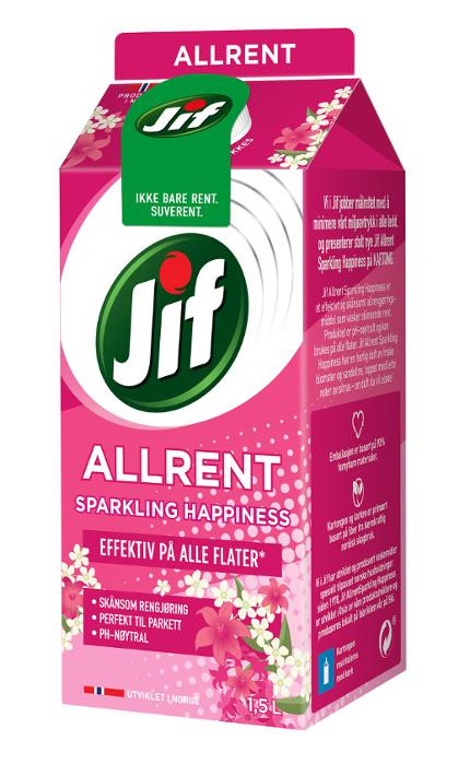 BildeAllrengjøring Jif Sparklinghappines 1,5L
