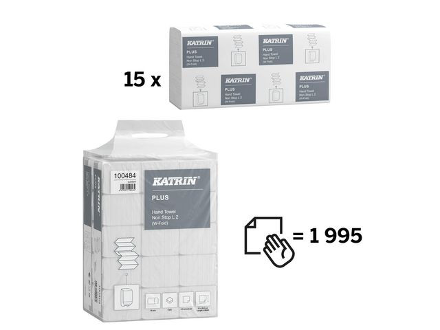 Tørkeark Katrin Plus Nonstop L 2L (1995 stk)