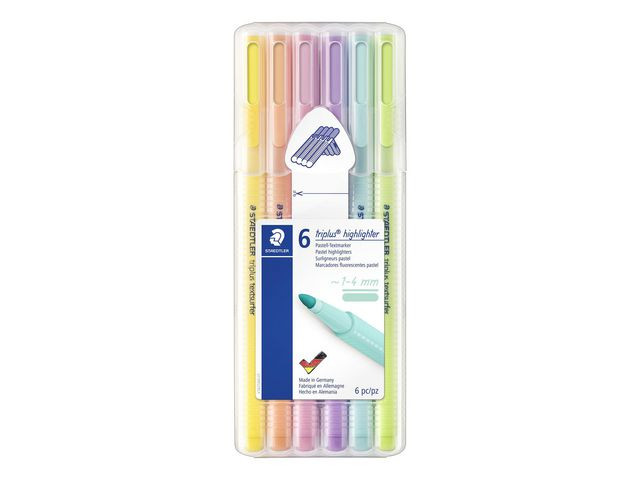 BildeTekstmarker Staedtler Triplus Pastel (6 stk)
