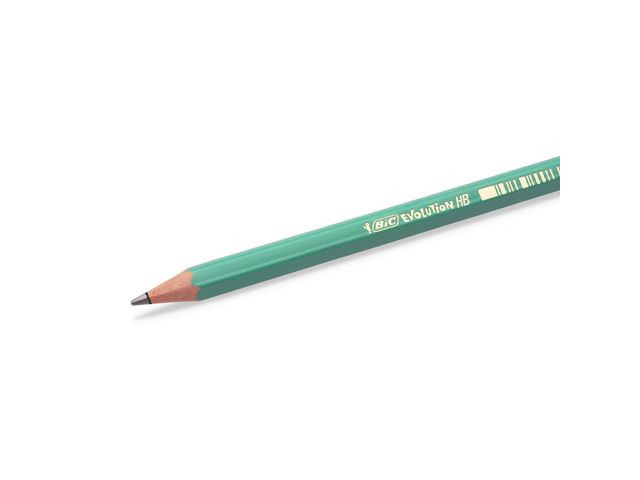 Blyant Bic Ecolution 655 Hb M/Viskelær (12 stk)