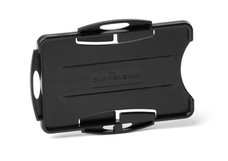 Kortholder Durable Eco Dobbel Sort (10 stk)