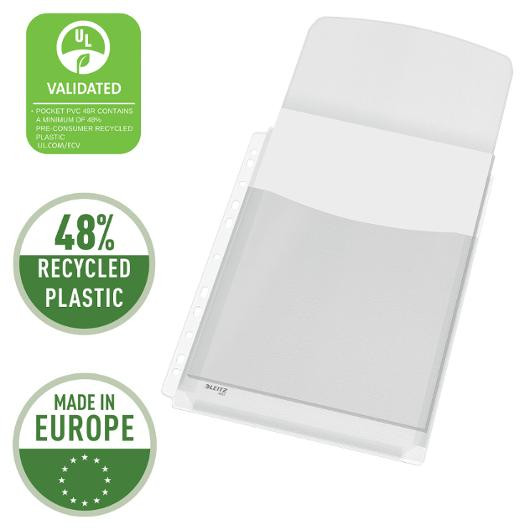 Plastlomme Leitz A4 Topp Eksp 170My (5 stk)