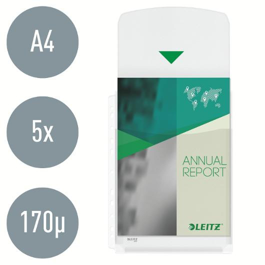 Plastlomme Leitz A4 Topp Eksp 170My (5 stk)