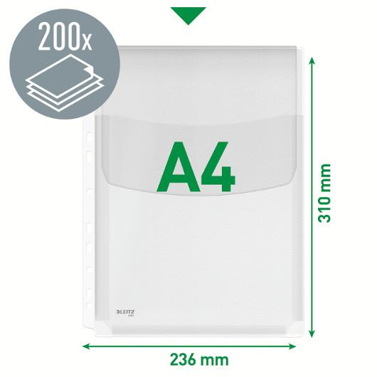 Plastlomme Leitz A4 Topp Eksp 170My (5 stk)