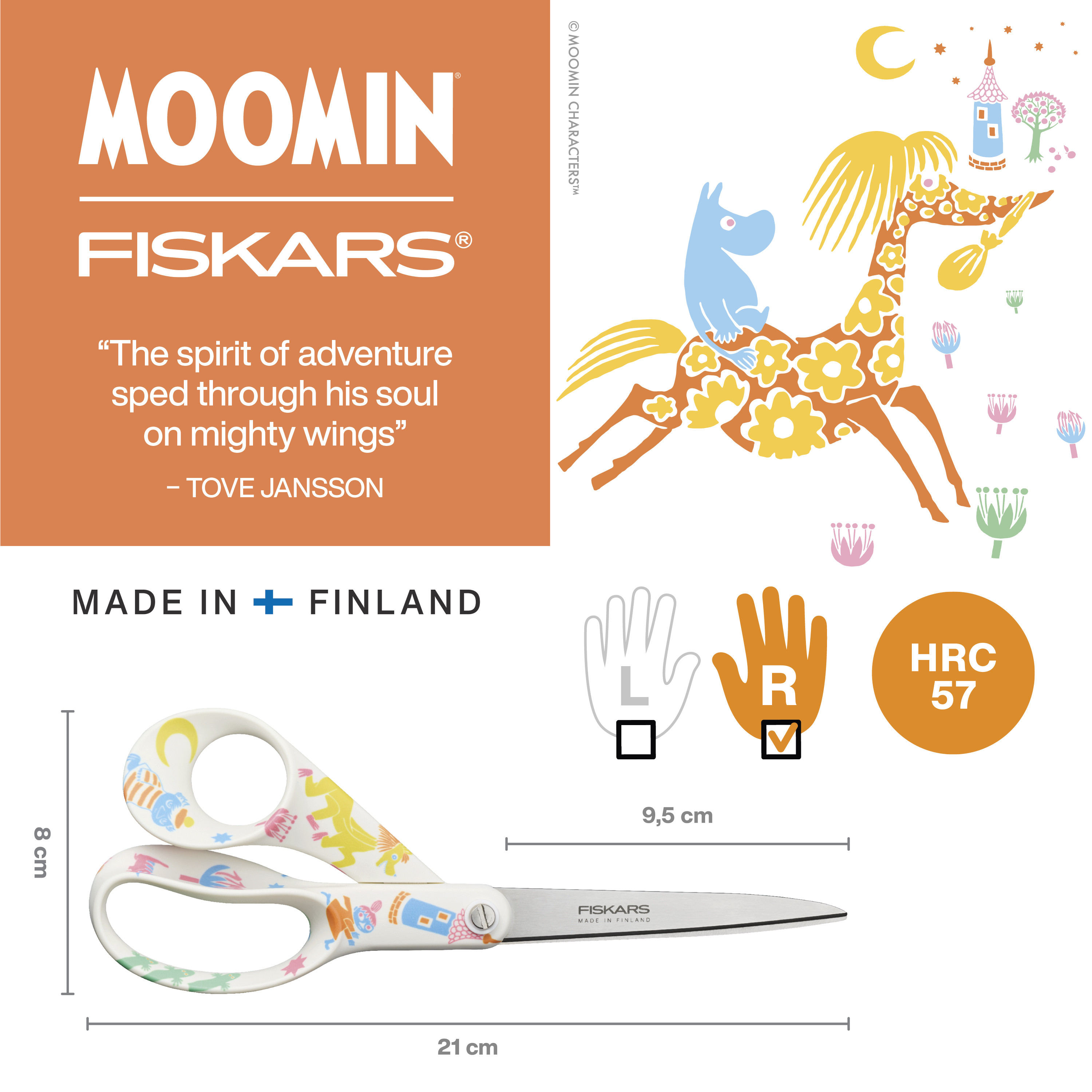 BildeFiskars Moomin universal saks 21cm Play