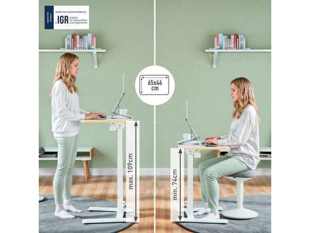 LEITZ Hev-senk bord Ergo Small foldbar