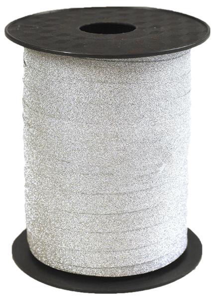 BildeGavebånd Glitter Sølv 100M X10Mm