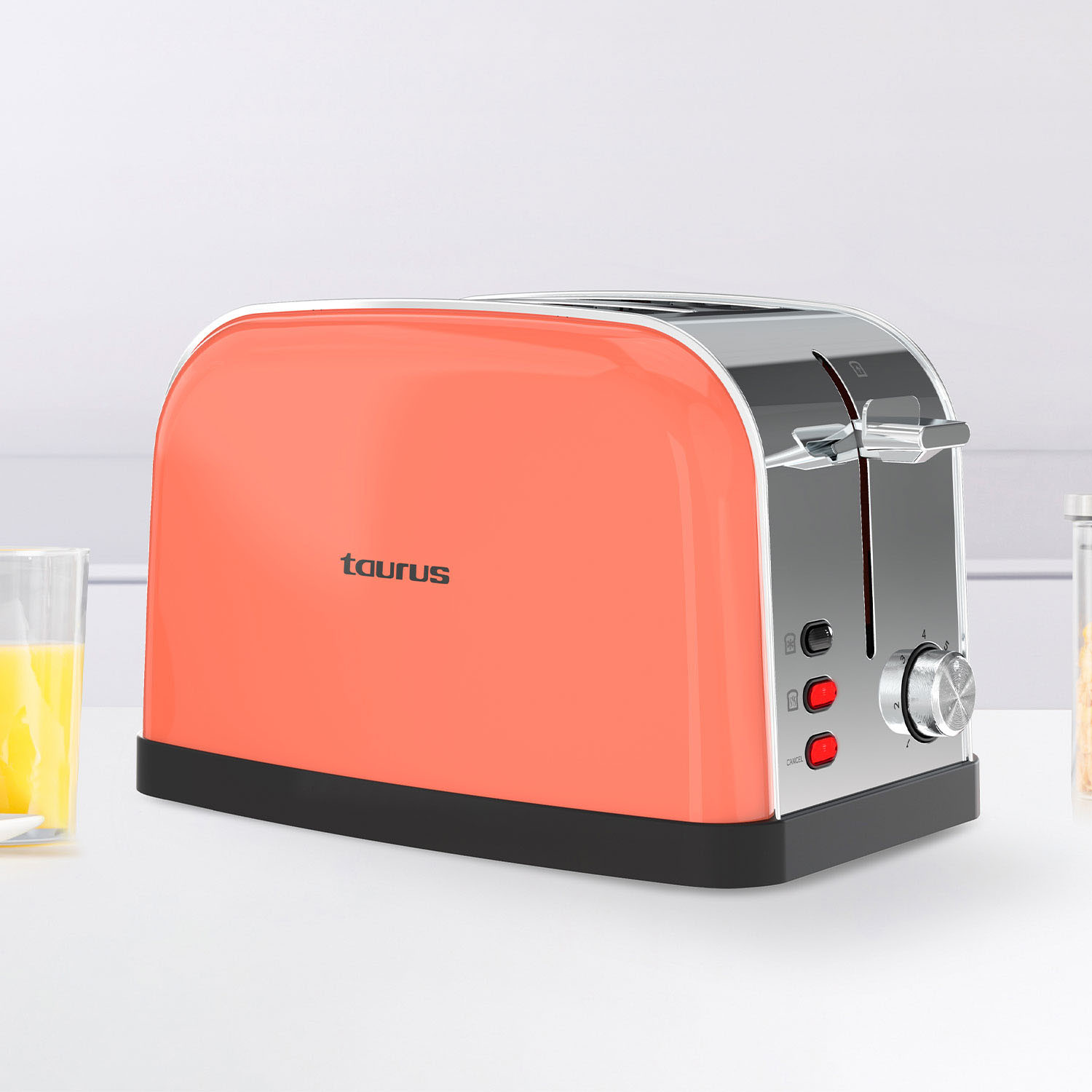 TAURUS Toaster Two Slot Vintage 2 Coral