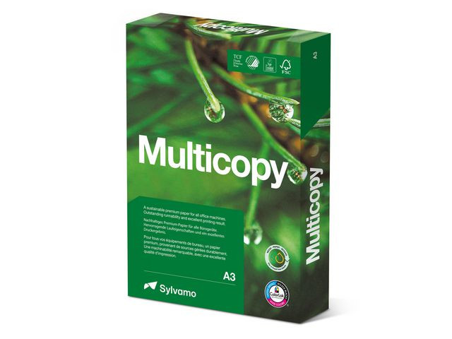 BildeKopipapir Multicopy A3 160G (250 ark/pk, 5 pakker)
