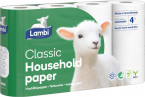 Kjøkkenrull Lambi 2L 12,3M Hvit (4 stk/p...