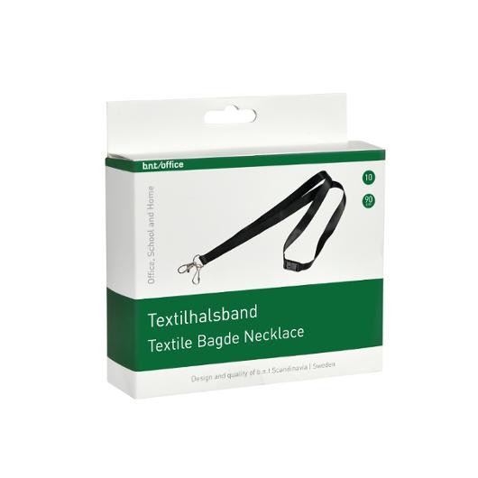 Halssnor 1,5X90Cm Sort (10 stk)