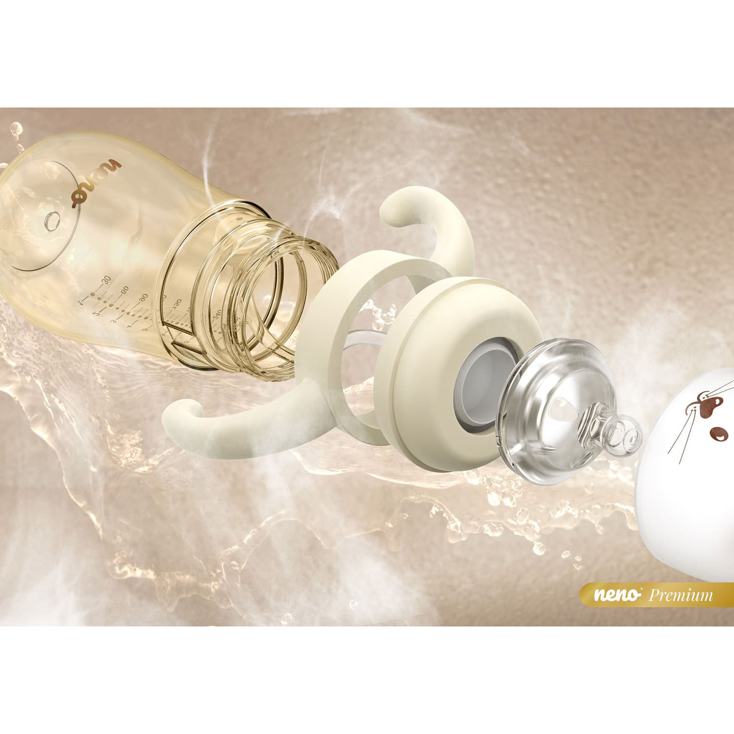 NENO Feeding Bottle MIO 3-In-1 Cream 300ml