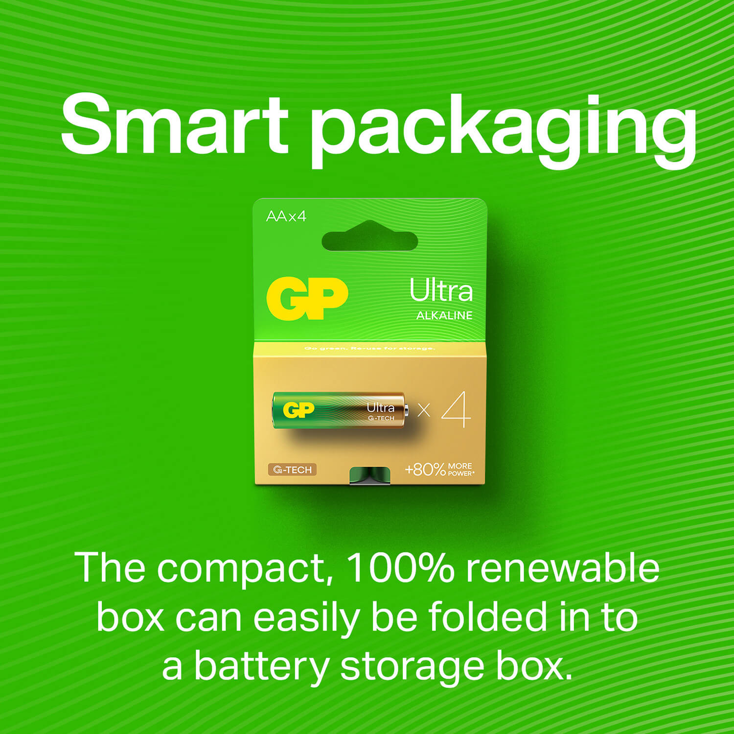 GP Ultra Alkaline battery AAA LR03 4-pack