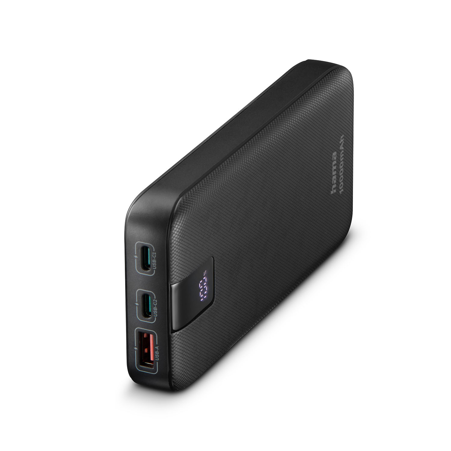 HAMA Powerbank PD 10000mAh 2xUSB-C+1xUSB-A Anthracite