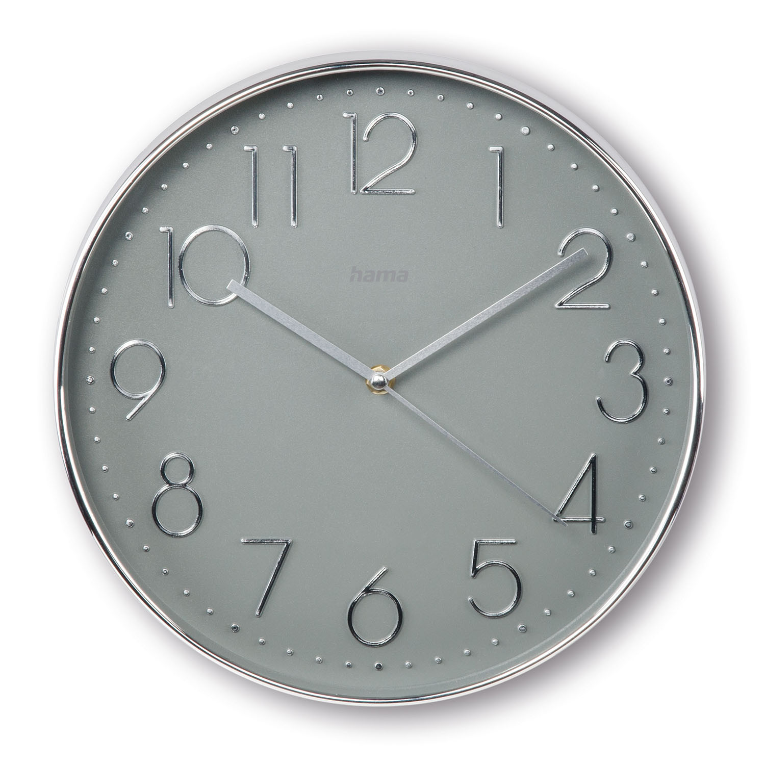 HAMA Corsica Wall Clock 30 cm Silver