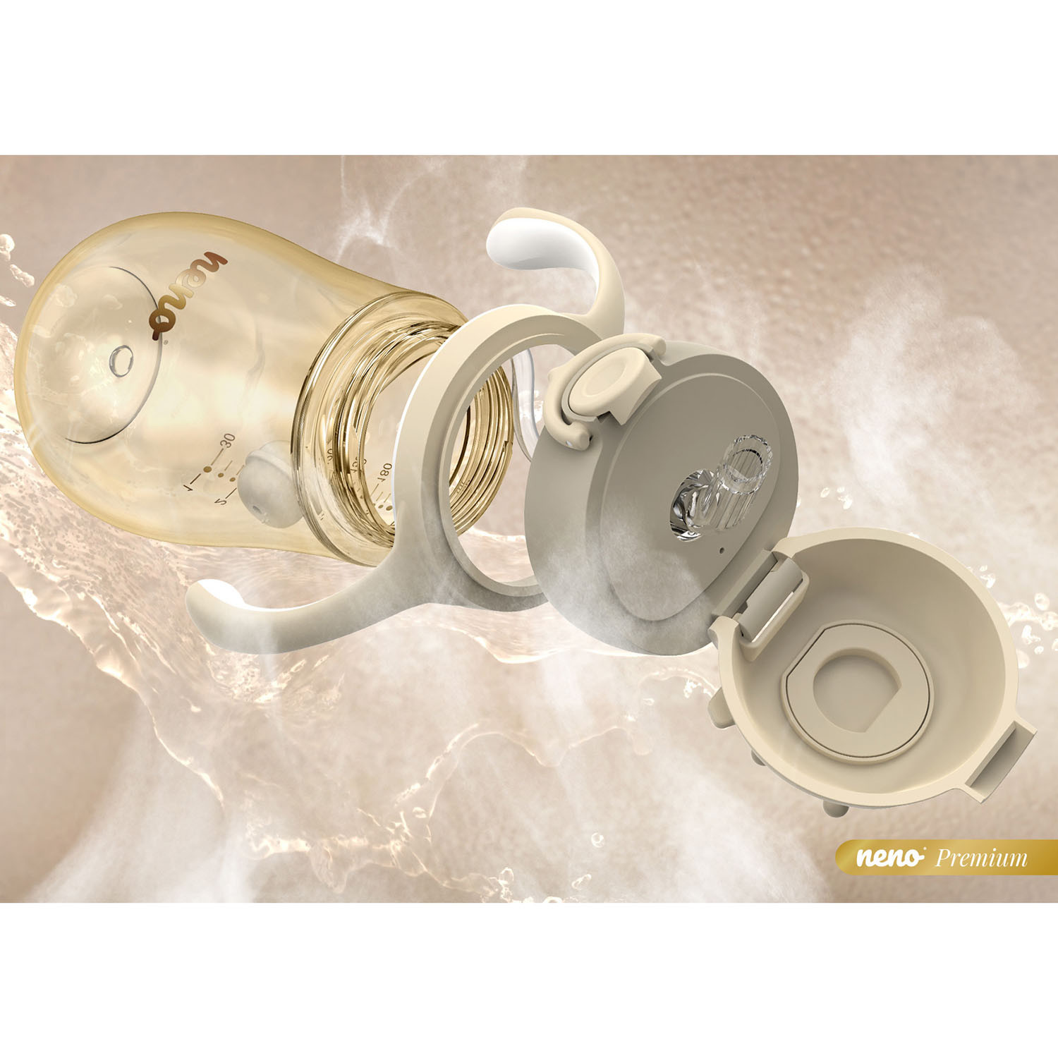 NENO Water Bottle MIO2 Cream 280ml