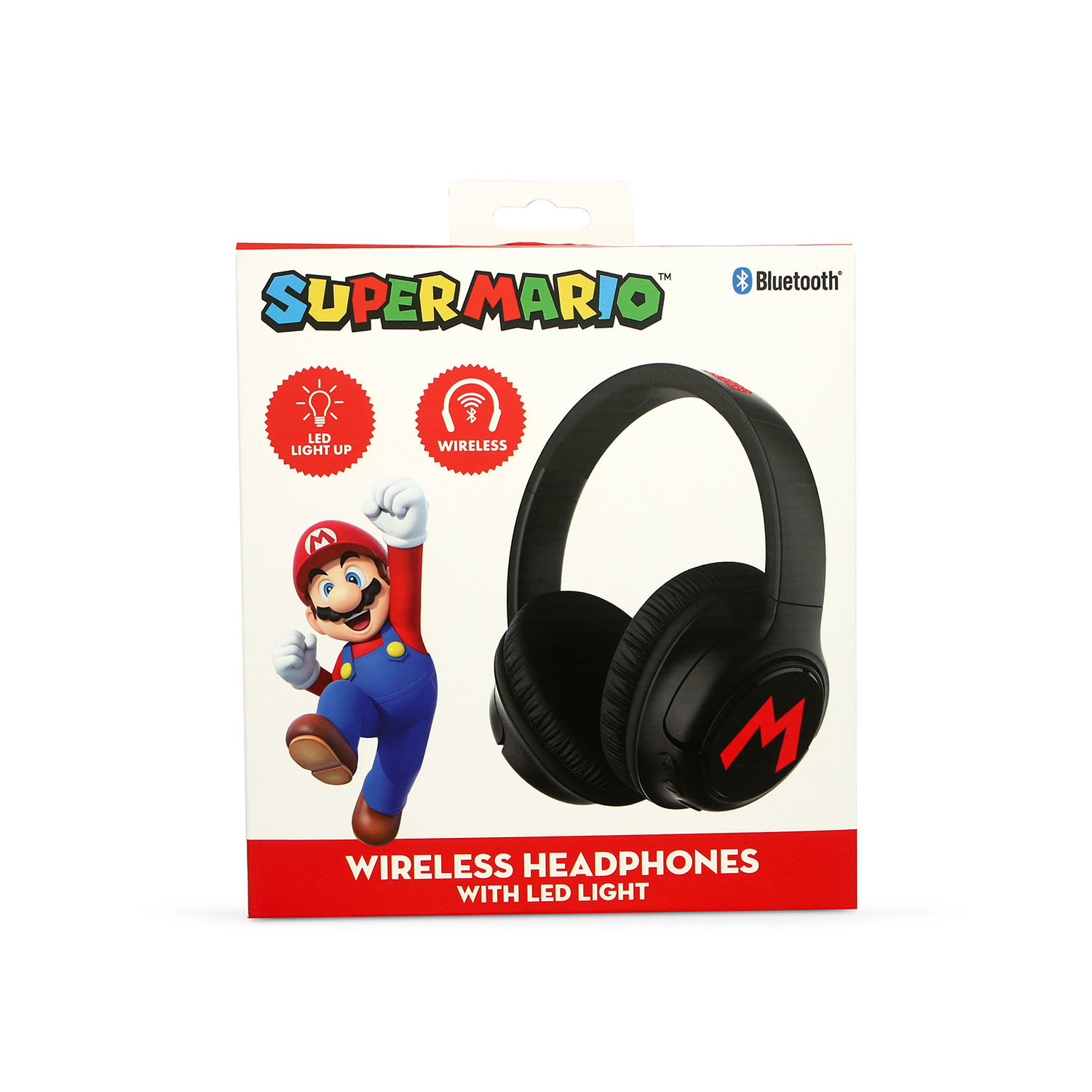 SUPER MARIO Headphone Over-Ear Wireless LED Light Sharing Aux
