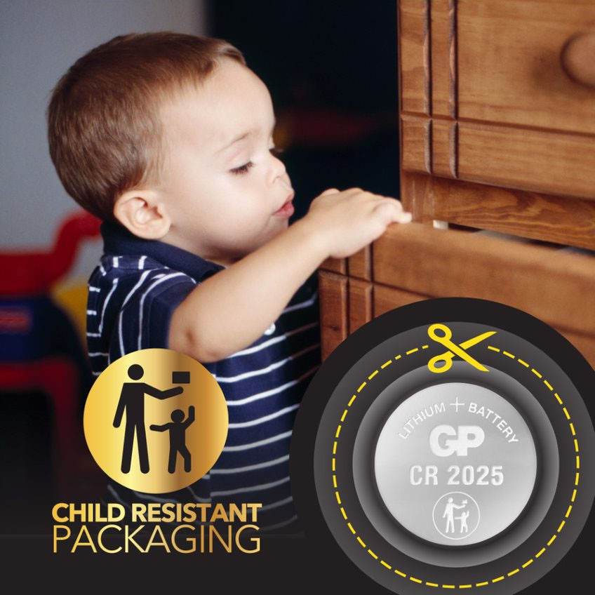 GP Lithium Coin Cell CR2025 4-pack