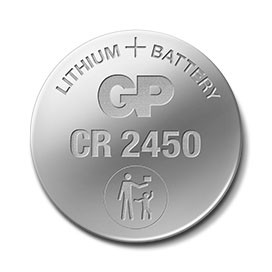 GP Lithium Coin Cell CR2450 2-pack