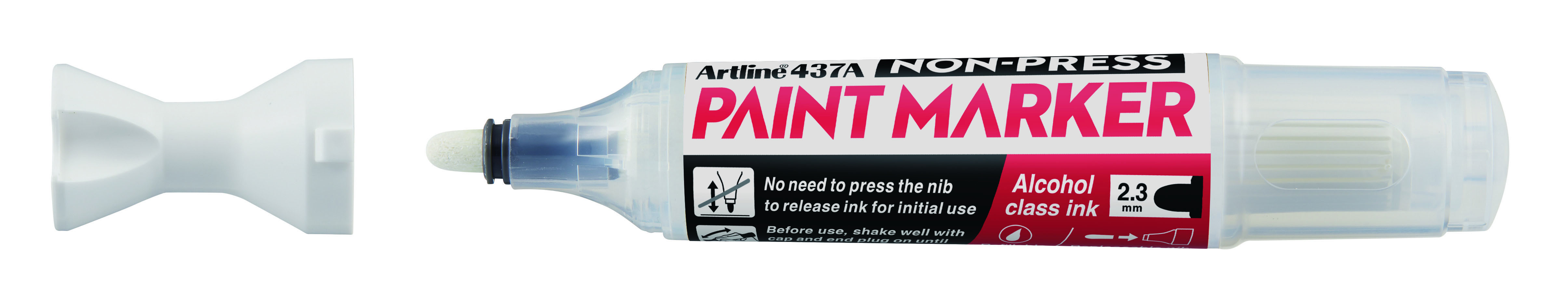 BildeArtline Non-press paint marker 437A White