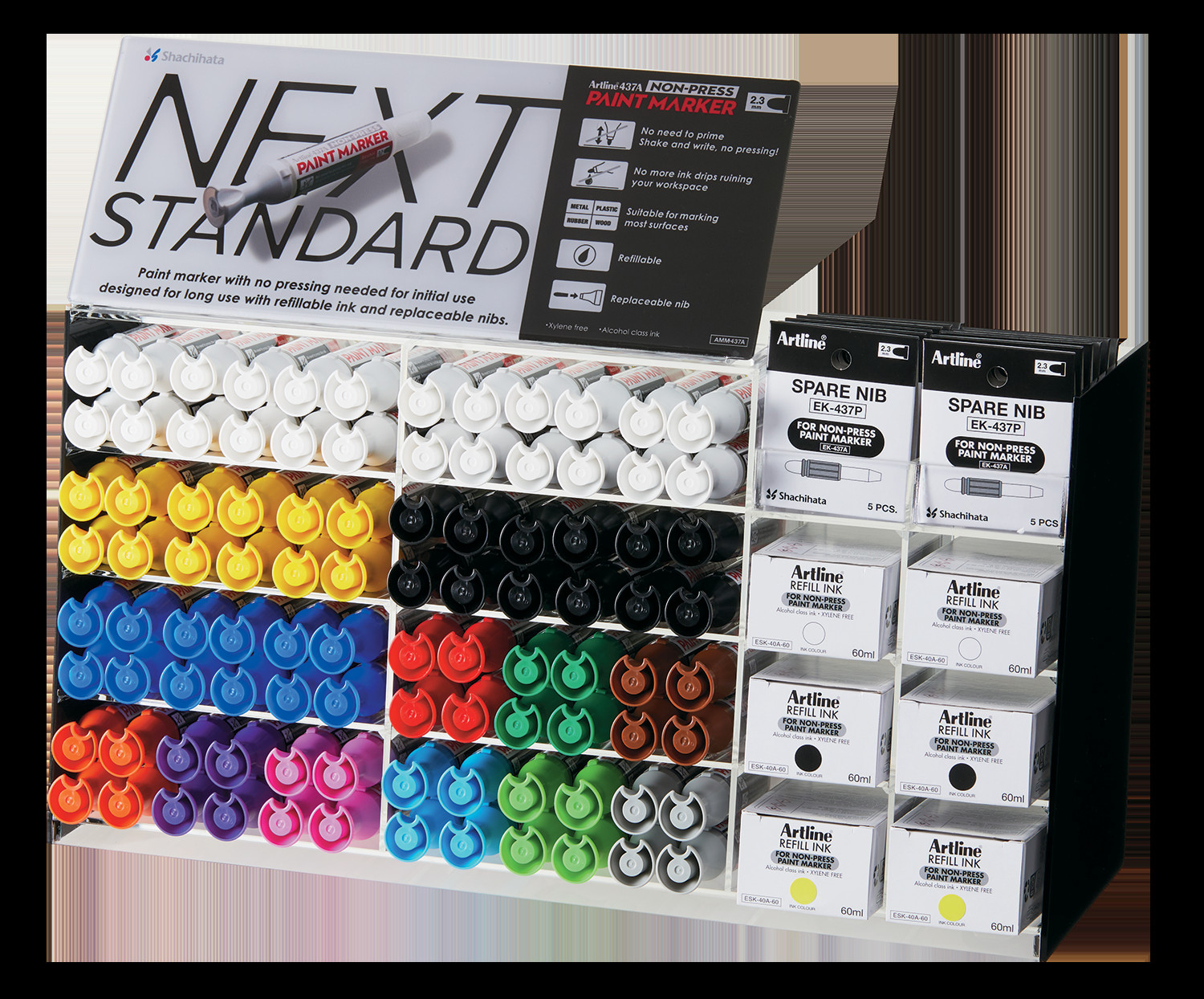 ARTLINE Counter display empty for EK-437A Non-Press marker