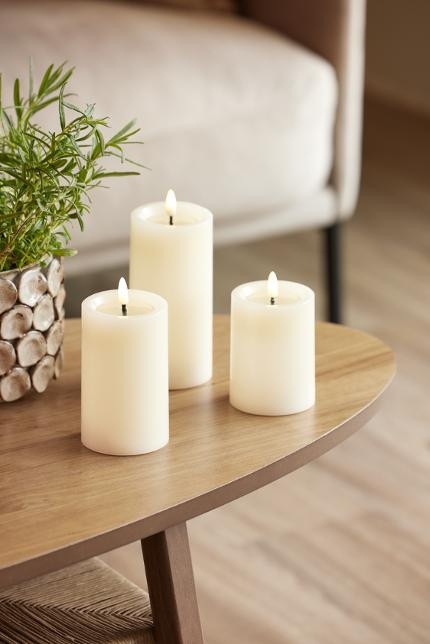 Kubbelys Edelweiss Led 7,5X15Cm Hvit