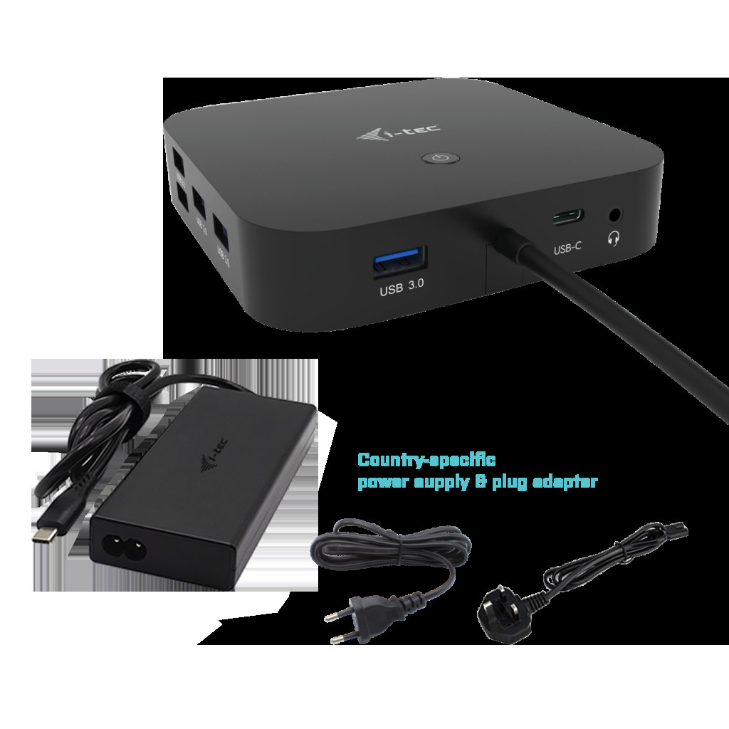 BildeUSB-C dual dock 1xHDMI 1xDP 5xUSB-A 1xUSB-C GLAN 100W PD