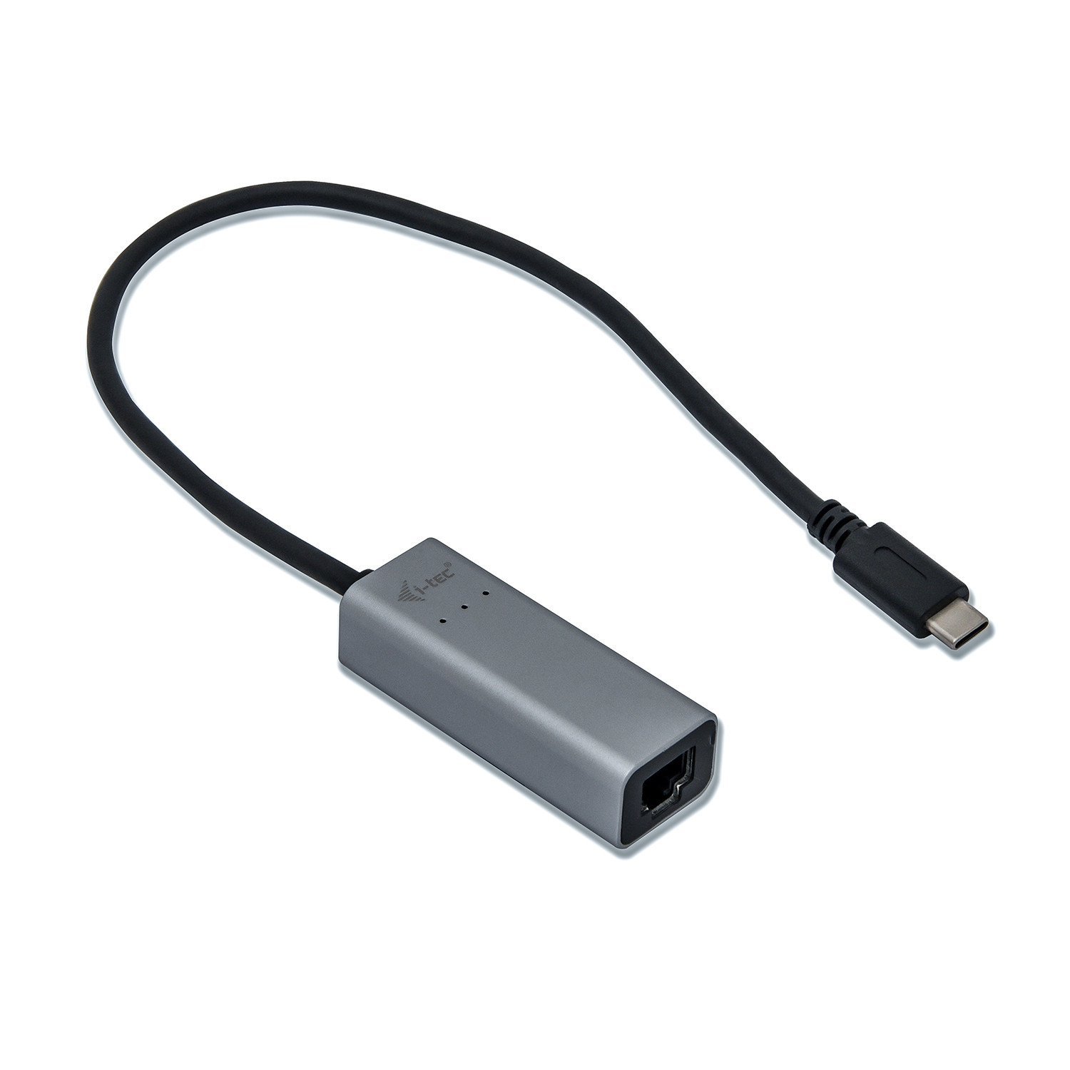 BildeUSB-C GLAN ethernet adapter metal 28cm cable