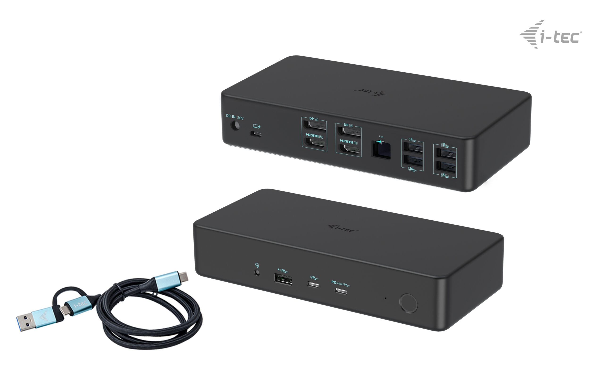 BildeUniv dual dock 2xDP 2xHDMI 2xUSB-C 5xUSB-A GLAN 100W PD