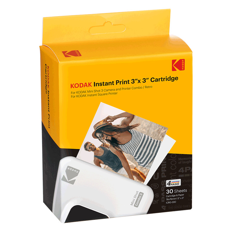 Kodak Instant Print Cartridge 4Pass 3'' x 3'' 3x10 sheets