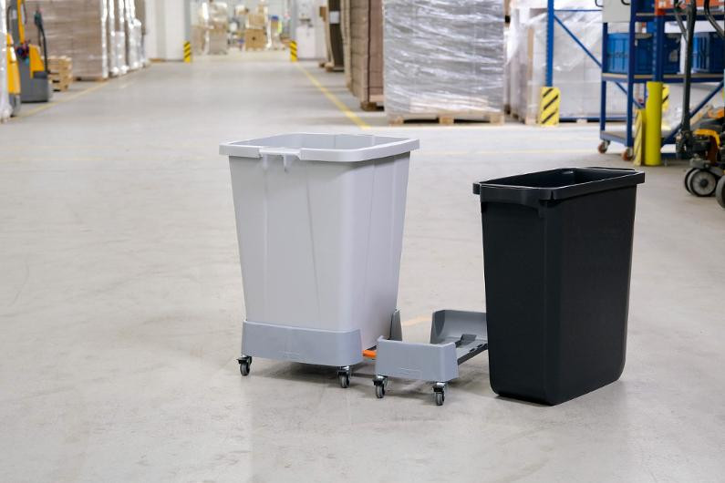 Vogn Durabin For 60L Avfallsbeholder Grå