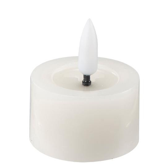 Telys Edelweiss Led 4,5X2,5Cm Hvit (4 stk)