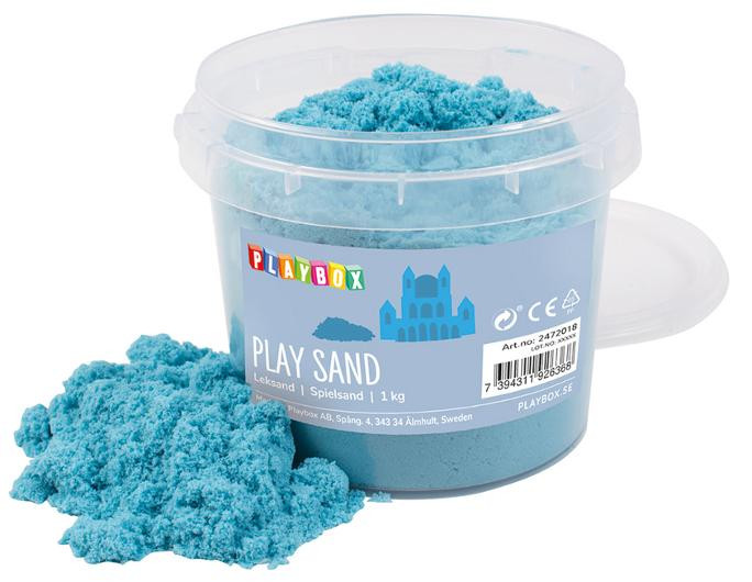 BildeLekesand Playbox Lys Blå 1 Kg