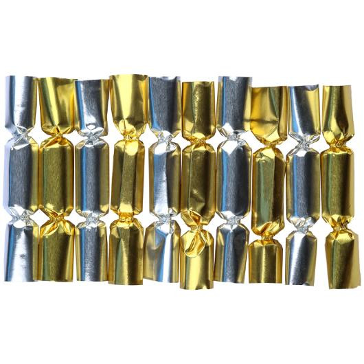 Knallbon-Bon Mini Sølv Og Gull (10 stk)