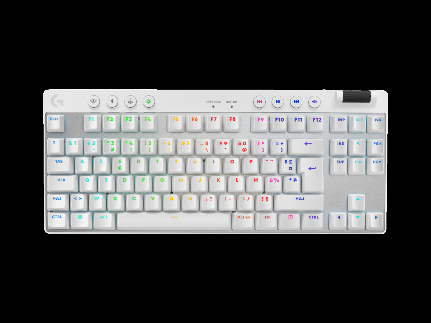 BildeLOGITECH G PRO X TKL LIGHTSPEED Gaming Keyboard White Nordic