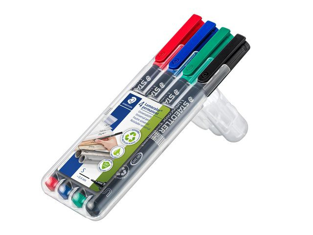 BildeSTAEDTLER Merkepenn Lumocolor Perm. 0.4mm assortert (4)