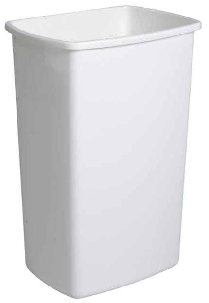 BildeAvfallsbeholder Plast 50L Hvit