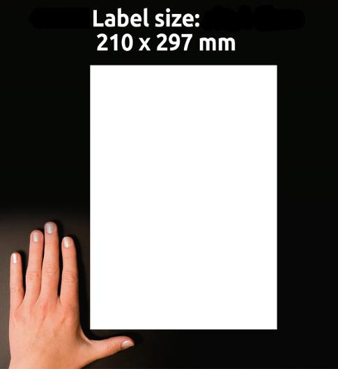 Etikett Avery Avtagbar 210X297Mm (30 stk)