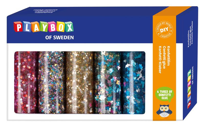 BildeLim Playbox Konfetti 110G (6 stk)