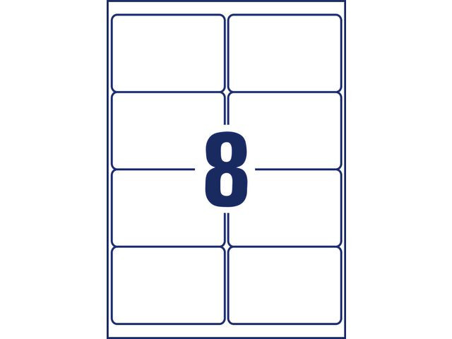 AVERY Avtakbar vrbestandig etiket 99,1x67,7mm (160)