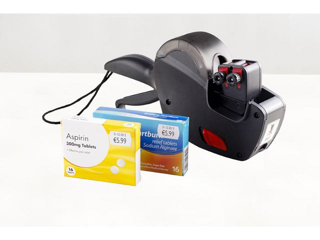 Etiketter til prismerker 26x12 G2 hvit 10 ruller