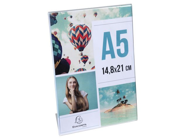 Menyholder Exacompta Skrå Klar A5