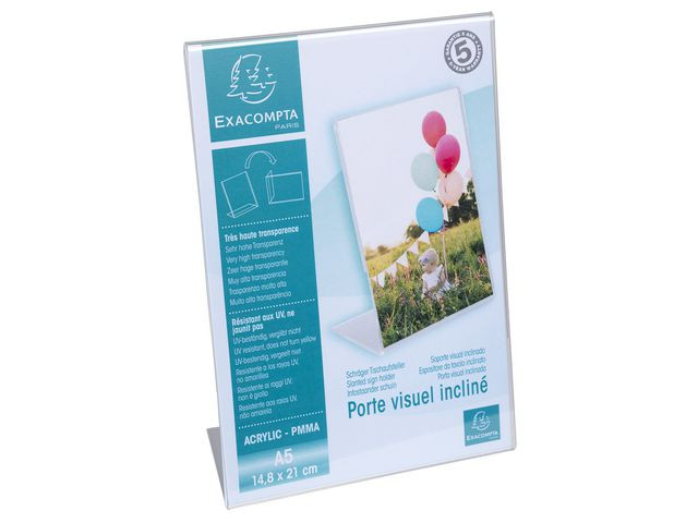 Menyholder Exacompta Skrå Klar A5