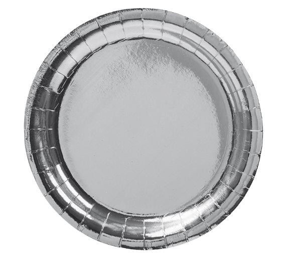 BildeTallerken Joker 23Cm Sølv (8 stk)