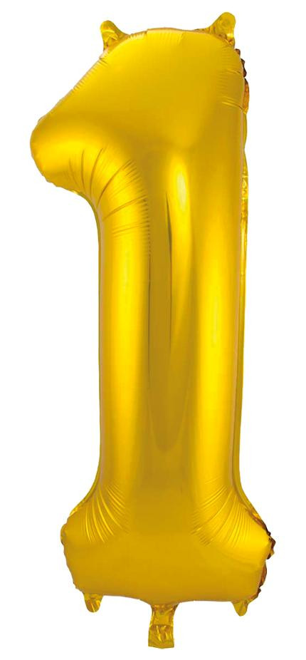 BildeBallong Joker 86 Cm Tall 1 Gull